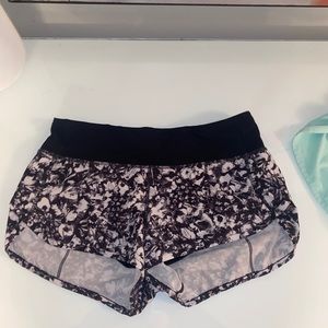 Black and White Lululemon Shorts